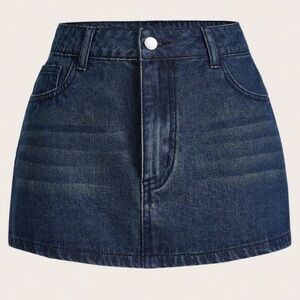 Shein denim mini skirt, brand new, never worn